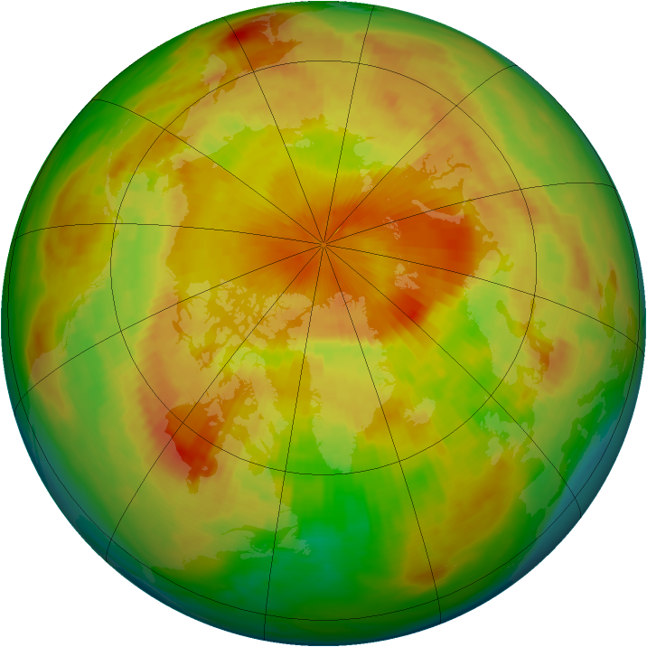 Arctic ozone map for 05 May 1983
